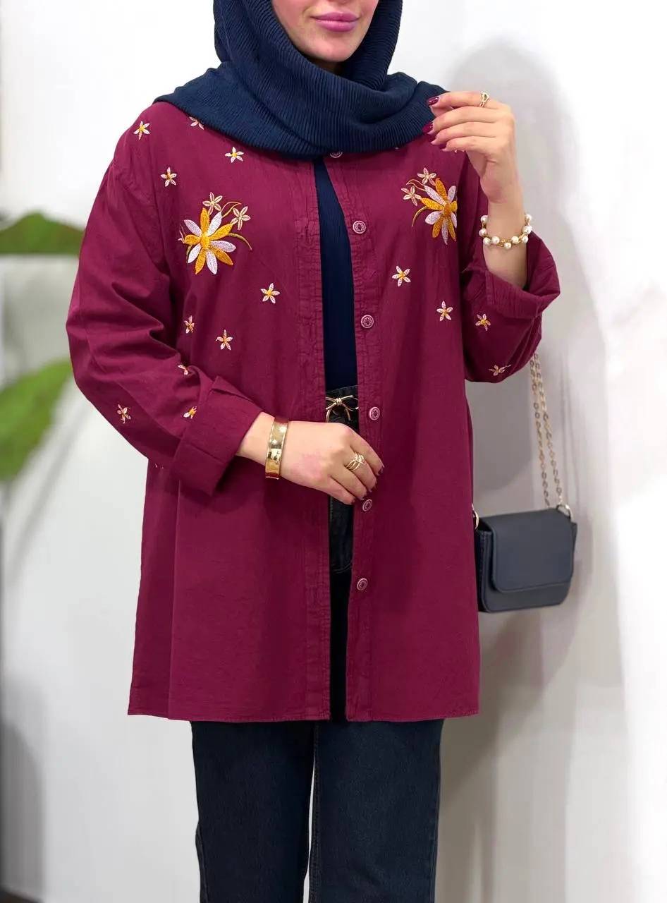 مانتو کوتاه زنانه جنس الیاف لینن طبیعی مانتو خنک و تابستانه مانتو کوتاه دخترانه مانتو دخترانه خنک و تابستانه سایزبندی 38 الی 50