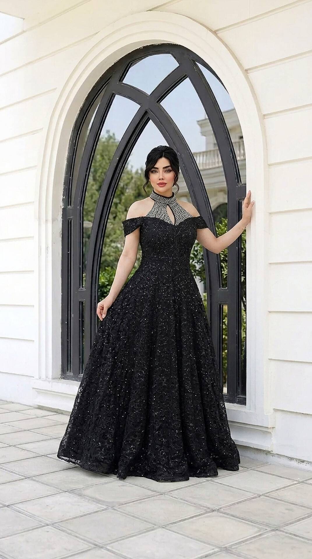 لباس مجلسی مزونی دخترانه پیراهن مجلسی مزونی زنانه جنس گیپور درجه یک و مروارید دست دوز شده همراه با ژپون لباس فرمالیته لباس عقد و نامزدی لباس تولد لباس عروسی لباس حنابندون ماکسی مجلسی جدید دخترانه لباس شب زنانه لباس ساقدوشی سایزبندی 36 الی 50