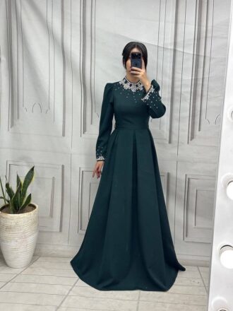 پیراهن مجلسی مزونی و پوشیده دختراته لباس خواستگاری ماکسی مجلسی پوشیده زنانه لباس شب لباس تولد پیراهن مجلسی شیک و جدید سایزبندی 36 الی 50