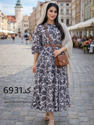 مانتو ساحلی بلند زنانه مدل برژین