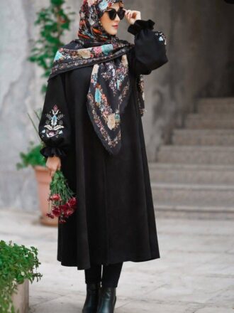 مانتو مزونی گلدوزی شده مدل کایلین